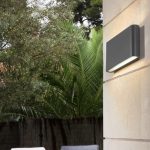 Двупосочен LED фасаден прожектор, плосък дизайн, черен – издръжливо и съвременно осветление за луксозни фасади