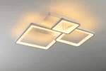 LED димируем csillár, минималистичен дизайн, DM K002-3, бял – регулируемо и модерно осветление, идеално за работни стаи или зони за релакс