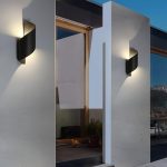 LED Premium фасадно осветление тип спирала, черно – уникално и издръжливо осветление за модерни сгради