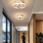 Луксозен LED csillár, Бял DM White Кръгове 30W – Перфектен за модерно осветление на спални или всекидневни