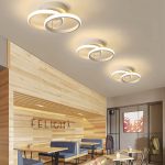 Луксозен LED csillár, Бял DM White Кръгове 30W – Перфектен за модерно осветление на спални или всекидневни