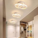 Луксозен LED csillár, Бял DM White Кръгове 30W – Перфектен за модерно осветление на спални или всекидневни