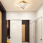 LED полилей, припокриващ дизайн, бял – регулируемо осветление, идеален за спалня или хол