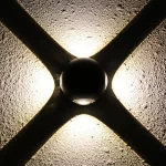 LED външно осветление DM-T4101, черно – съвременен дизайн със стъклени детайли за елегантно външно осветление