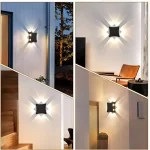 LED Premium аплик за външно ползване, черен – модерно и елегантно осветление за градини и тераси
