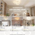 Елегантен LED csillár 6601/2+2 Бял с Дистанционно – Регулируема Интензивност и Персонализирана Светлина