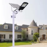 100W уличен LED соларен прожектор с дистанционно управление – мощно и устойчиво осветление за обществени пространства
