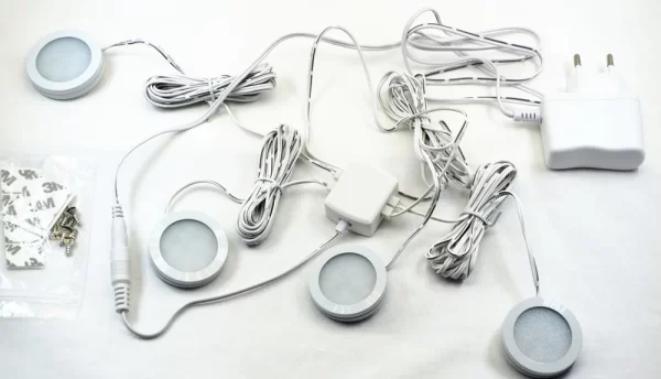 LED спот 2835-D45-12D, 4x1,5W, Комплект за вграждане – Компактно и мощно решение за вътрешно осветление