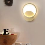 Елегантен LED полилей, кръгъл наслагващ се дизайн, златист – регулируем цвят за стилно и ефективно осветление