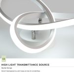 Иновативен LED csillár, артистичен дизайн с два елегантни пръстена – модерно осветление за премиум атмосфера