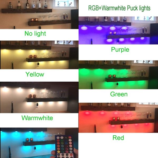 LED RGB вграден спот D60, пълен комплект 4x2W – Персонализирано и енергоспестяващо осветление