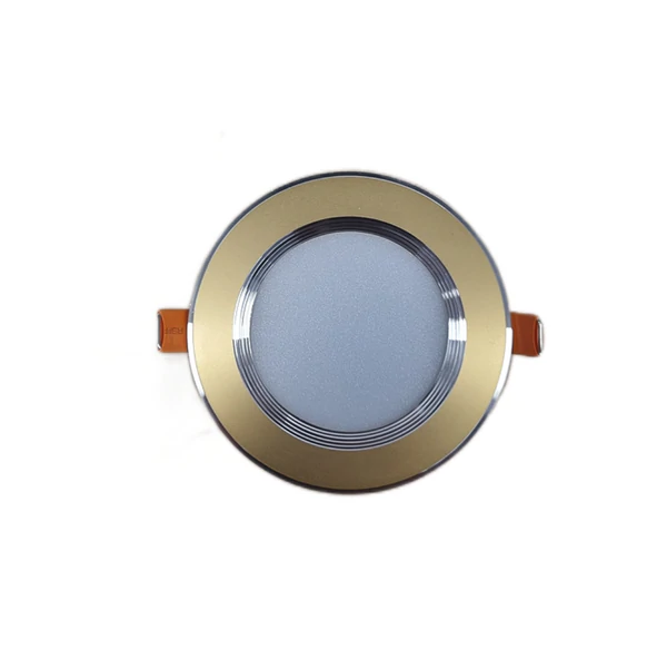 LED спот Златист, 7W, Студена светлина 6000K, Кръгъл – Вградимо решение за качествено осветление