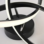Луксозен черен LED csillár с 3 функции, DM BK Infinity 25W – Идеален за модерно осветление и елегантни пространства