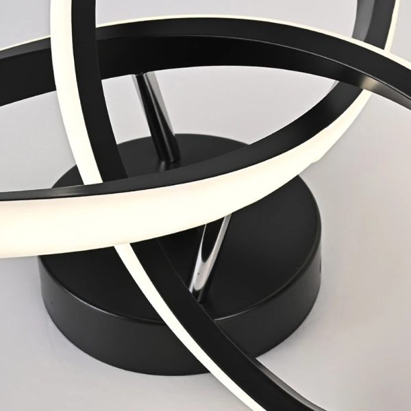 Луксозен черен LED csillár с 3 функции, DM BK Infinity 25W – Идеален за модерно осветление и елегантни пространства