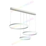 LED висящ csillár, елегантен кръгъл дизайн 1795-WH – идеален за модерни интериори и изискани пространства