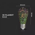 3D декоративна LED крушка FSL 4W – Перфектна за всекидневни, офиси и съвременни пространства