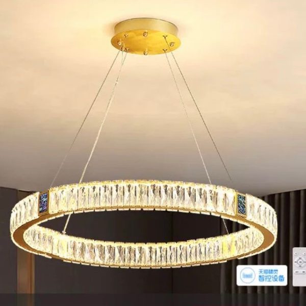 Луксозен LED csillár с блестящ дизайн DM 7101-500GD – Идеален за елегантни интериори и изискани пространства