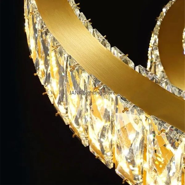 Луксозен LED csillár с блестящ дизайн DM 7101-500GD – Идеален за елегантни интериори и изискани пространства