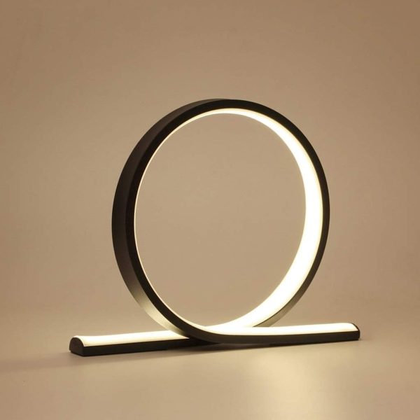 LED настолна лампа DM Circle SE-T 1008 39см с неутрална светлина 4000K – Перфектна за модерни и релаксиращи интериори
