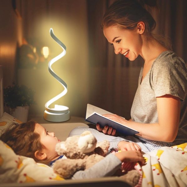 LED настолна лампа с вълнообразен дизайн T1013 – 50см, елегантен избор за съвременни всекидневни и офиси