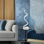 LED настолна лампа с вълнообразен дизайн T1013 – 50см, елегантен избор за съвременни всекидневни и офиси