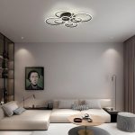 Модерен LED полилей с дистанционно управление 6601/2 X 4 кафяв – Елегантен избор за луксозни интериори