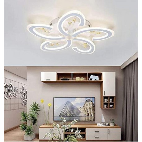 LED csillár с флорален дизайн и дистанционно DM Flower5 – модерен избор за всекидневни и съвременни пространства