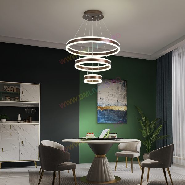 Луксозен LED кръгъл csillár, 1768/600-COF, Кафяво Лукс – Елегантно и Ефективно Осветление за Дневни Стаи