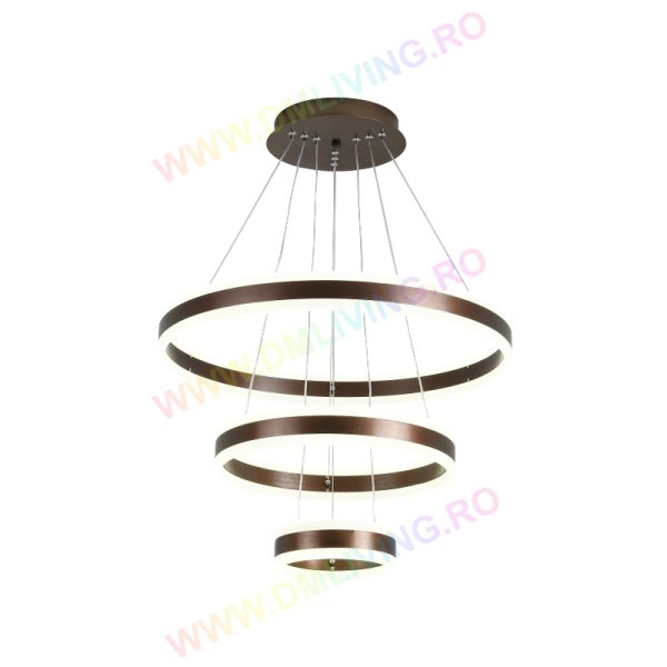 Луксозен LED кръгъл csillár, 1768/600-COF, Кафяво Лукс – Елегантно и Ефективно Осветление за Дневни Стаи