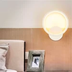 Луксозен LED бял кръгъл дизайн – Подходящ за стилни спални и коридори