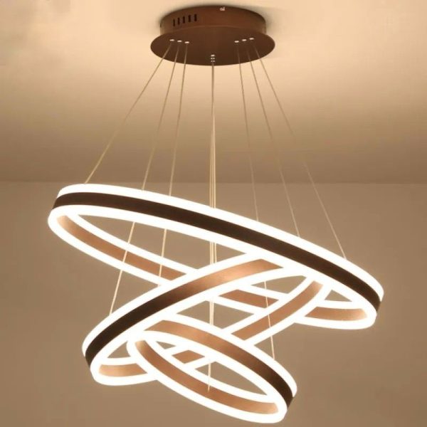 Луксозен LED кръгъл csillár, 1768/600-COF, Кафяво Лукс – Елегантно и Ефективно Осветление за Дневни Стаи