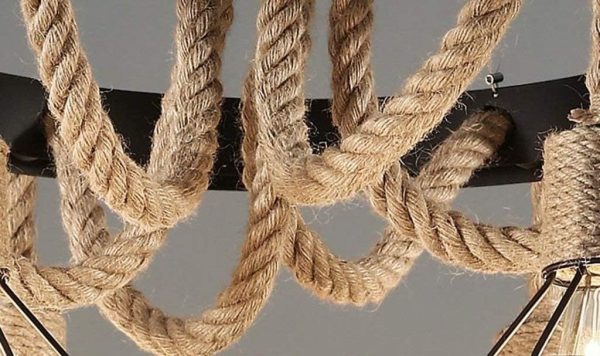 Модерен рустикален csillár с 6 фасунги и метални рамки, модел 8832-6 – висококачествено осветление за всекидневни