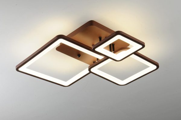 LED полилей DM K002-3, с дистанционно управление и 3 вида светлина, регулируема интензивност, 112W – ефективно осветление за модерни интериори