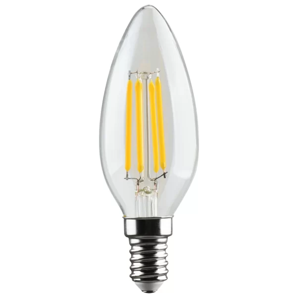 LED крушка с нажежаема жичка Свещ E14 4W 400LM – Топло и елегантно осветление за изискани пространства
