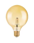 LED крушка с нажежаема жичка Glob G125 6.5W 2200K – Класически дизайн и ефективно осветление за елегантни пространства