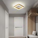 LED полилей, Геометричен и Елегантен Дизайн, Златист 6081F-GD, 50W – Ефективно Осветление за Модерни Пространства