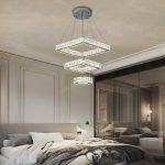 Луксозен LED csillár с кристали, DM 8050-400 – Елегантно и Премиум осветление за стаи и офиси