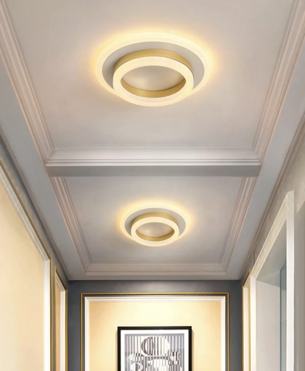 LED полилей RING GOLD, Елегантен дизайн и ефективно осветление, 50W DM 6081Y-GD – Модерно осветление за стилни пространства