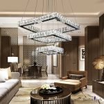 Луксозен LED csillár с кристали, DM 8050-400 – Елегантно и Премиум осветление за стаи и офиси