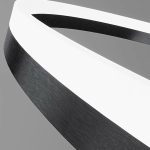 LED полилей, кръгъл дизайн с ефективно осветление, черен DM 1709-B – Премиум осветление за съвременни пространства