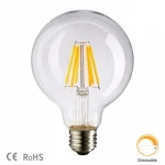 LED крушка G95 E27, Топла светлина 3000K, 8W – Модерен дизайн и енергоспестяване, Перфектна за спалня или хол