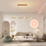 LED полилей, артистичен дизайн и ефективно осветление, 92W DM 1763/500-GD – Премиум осветление за съвременни пространства