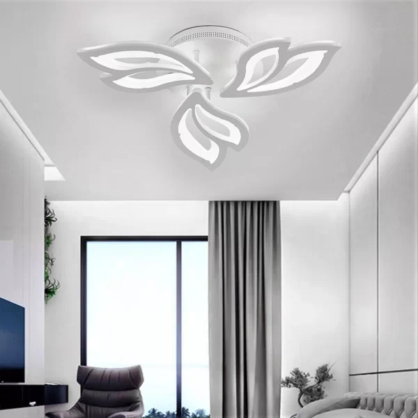 LED полилей, Артистичен и Елегантен Дизайн, Бял DM6553/3-WH – Ефективно Осветление за Модерни Пространства