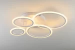 Модерен LED полилей бял DM001-4 – Регулируемо луксозно осветление, идеално за елегантна всекидневна