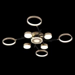 Луксозен LED csillár Черно/Златно DM9030-9 – Премиум осветление с асиметричен дизайн, идеален за стилна трапезария