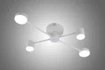 Модерен LED csillár Бял 9029-4 – Вентилатор и ефективно осветление, идеален за луксозен хол