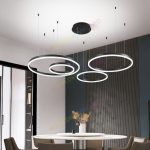 LED таванна лампа DM 1796-BK с 3 вида светлина – Премиум дизайн за съвременни интериори