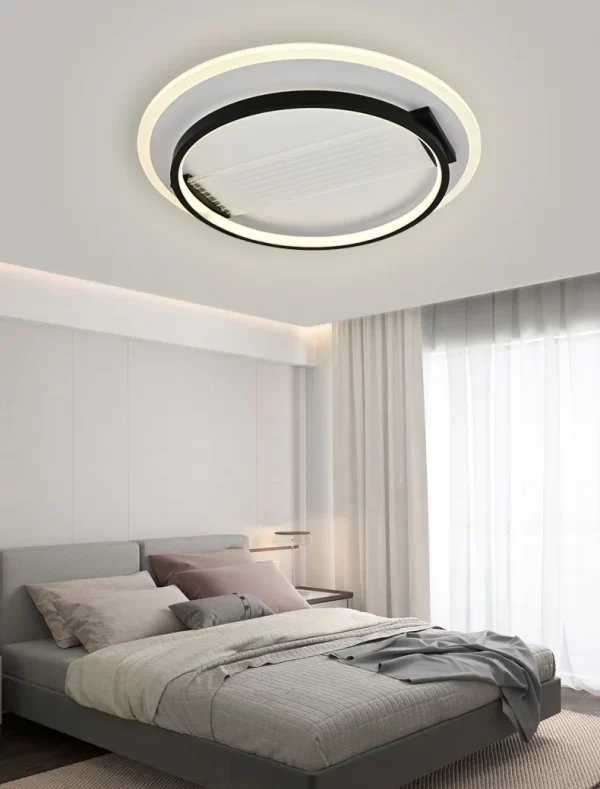 Съвременен LED csillár DM9053/R Черно/Бяло – Регулируемо Осветление, Идеален За Модерни Луксозни Стаи