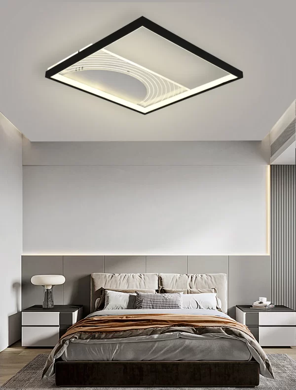 Луксозен LED csillár DM9060/S Черен/Бял – Регулируемо Осветление, Подходящ за Елегантни Съвременни Пространства