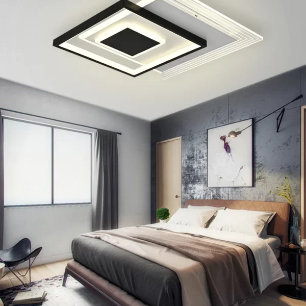 Елегантен LED полилей DM9052/S Черно/Бяло – Регулируемо осветление с 3 източника на светлина, идеален за модерни интериори